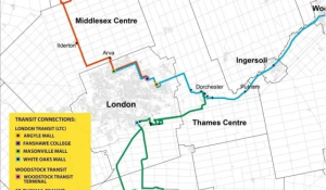 Buses start to reach London industrial parks – from Middlesex County