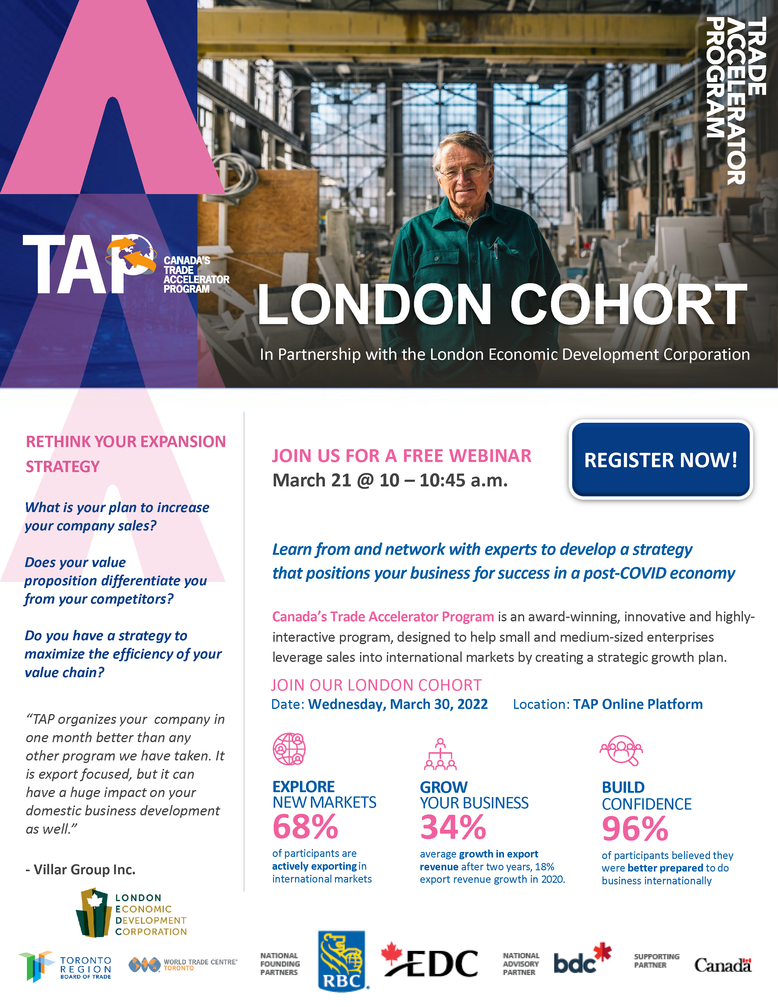 Tap March 21