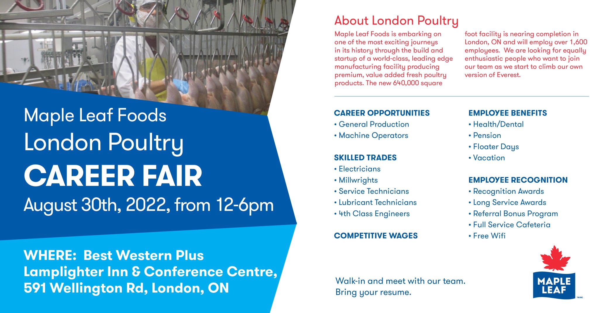 Maple Leaf Foods Career Fair