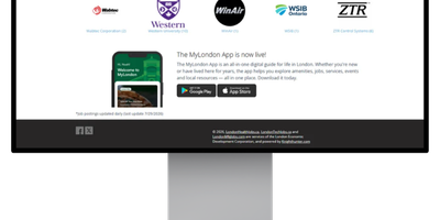 MyLondon App being promoted on LondonTechJobs