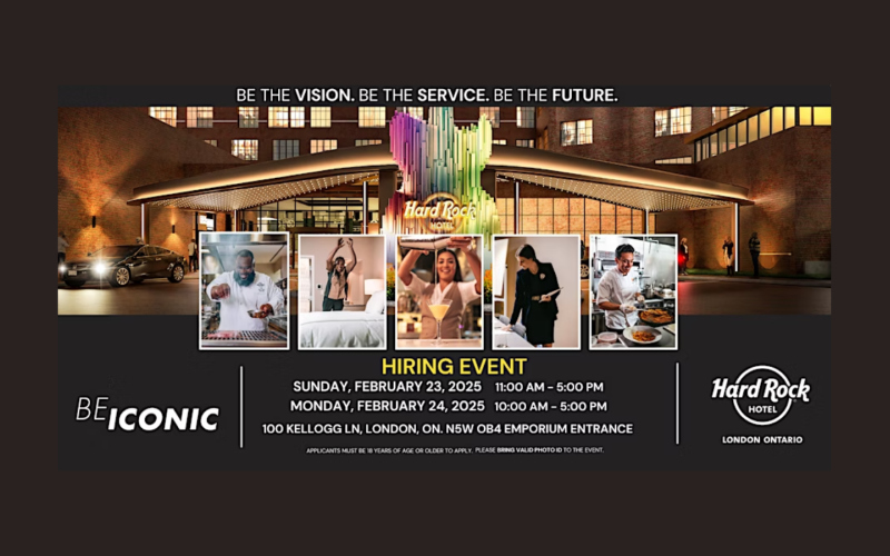 Hard Rock Hotel London Ontario Hiring Event