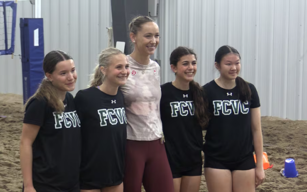 Canadian volleyball Olympian helps welcome new indoor facility near London Airport