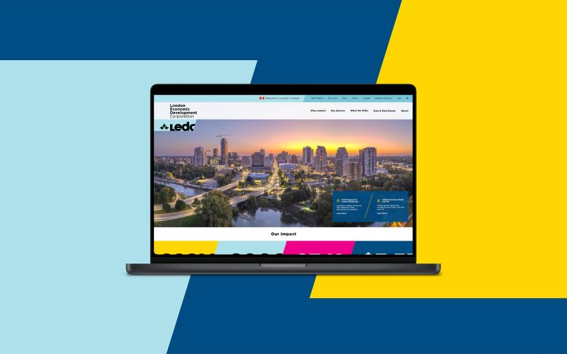 Mockup of New LEDC Website