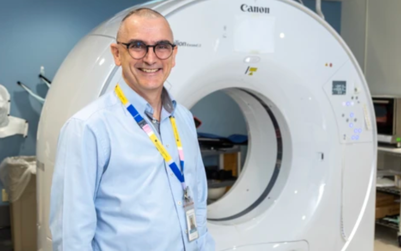 Dr. Glenn Bauman was photographed at the Verspeeten Family Cancer Centre in London on Tuesday October 14, 2025. (Derek Ruttan/The London Free Press)