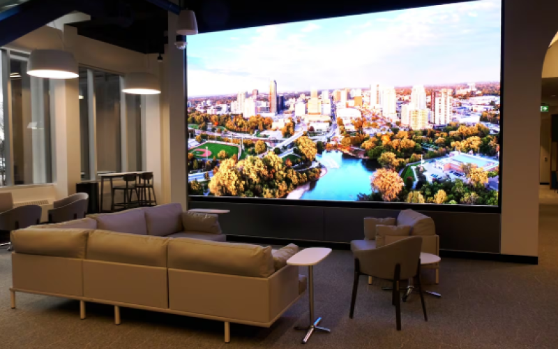 The new WSIB headquarters at 300 Tartan Dr. in London, Ont. (Bryan Bicknell/CTV News London)