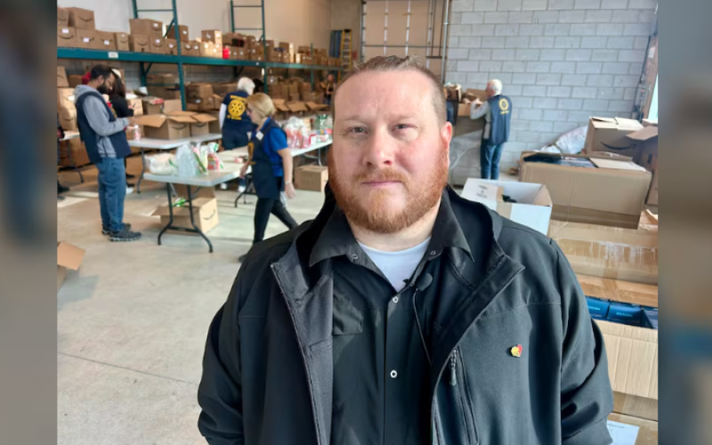 Lionhearts Inc. founder Travis Blackmore is seen in London, Ont. on Dec. 15, 2025. (Sean Irvine/CTV News London)