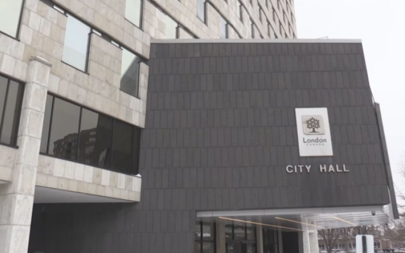 The exterior of London City Hall is seen in November, 2025 (Daryl Newcombe/CTV News London)