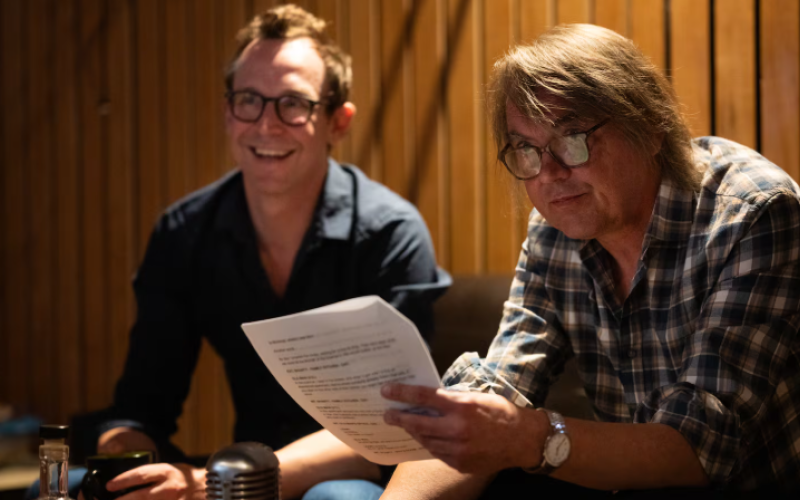 Maciek Szczerbowski (right) Chris Lavis (left) co-directors of ‘The Girl Who Cried Pearls.’ (Source: Scott McQuarrie)