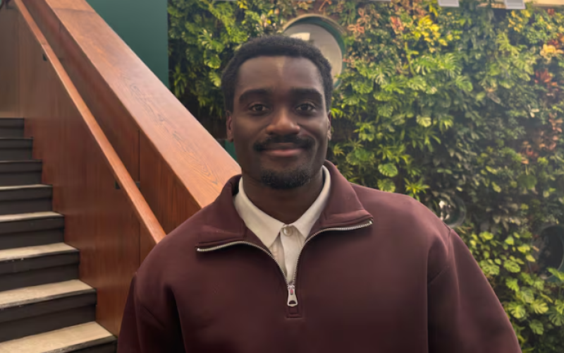 Noah Matsukawo Fugar is a former participant in Western University’s Black Leadership University Experience who has since returned to the program as a mentor. (Josiane N'tchoreret-Mbiamany/CBC)