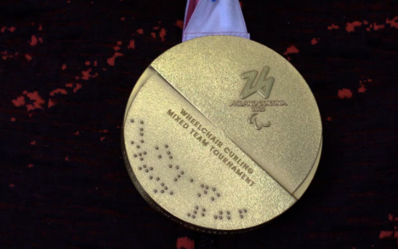 Mark Ideson's gold medal from the 2026 Paralympic Games