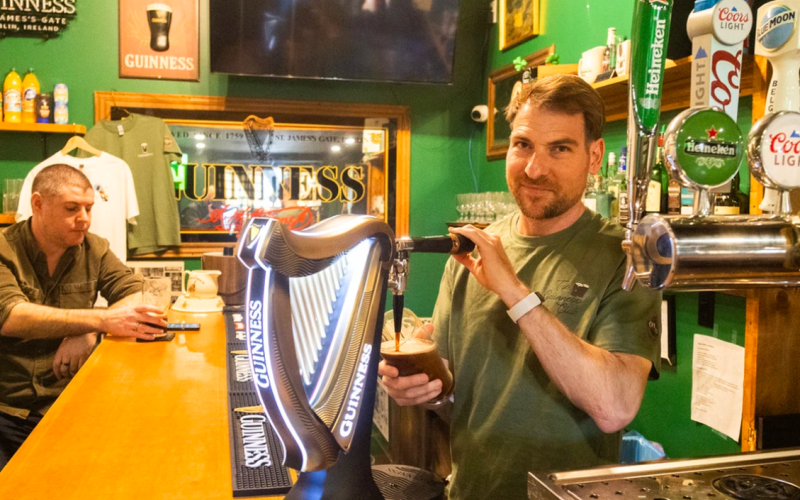 Michael Holden, owner of the Off Licence Pub