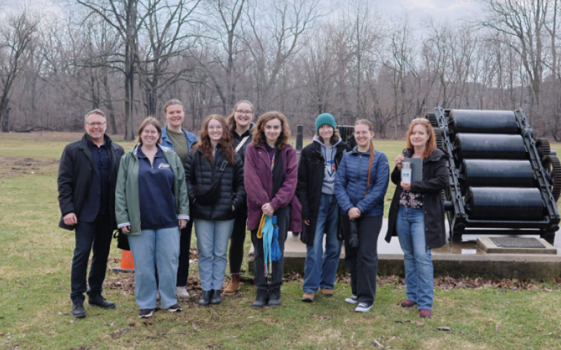 Students and faculty from Western’s master of arts in the public history field are uncovering 200 years worth of important local moments. (L to R) Professor Mike Dove, Kim DelMedico, Erin Case, Claire Pidduck, Grace Lazzuri, Helen Edwards, Rylee Brooks, Beth Zentner and public history professor Michelle Hamilton. (Submitted)
