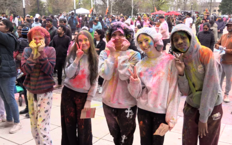 The Holi Festival of Colours took place at Victoria Park on April 25, 2026 in London, Ont. (Brent Lale/CTV News London)