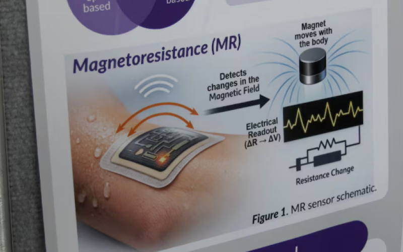 A sensor using nanotechnology was part of a research project presented during London Health Research Day on April 29, 2026. (Gerry Dewan/CTV News London)