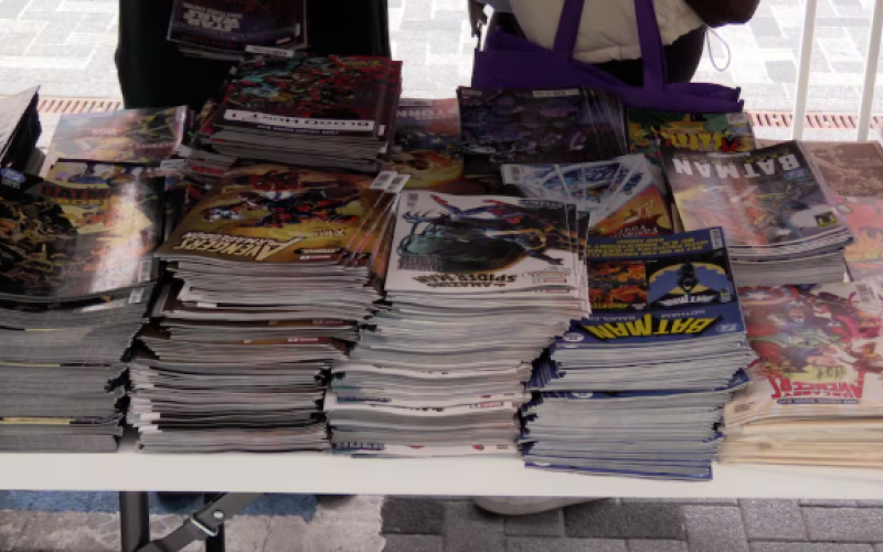 Heroes Comics on Dundas Place gave away 10,000 comics on Free Comic Book Day on May 2, 2026. (Brent Lale/CTV News London)