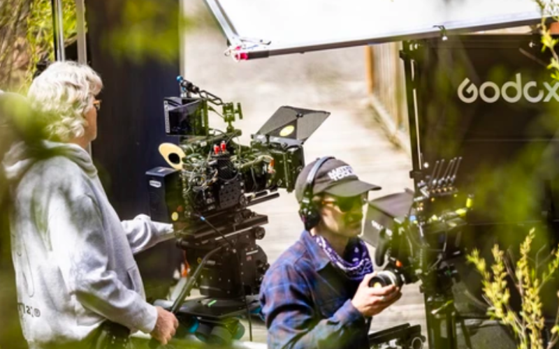 A Hallmark movie is being filmed at Storybook Gardens in London. Photograph taken Friday, May 8, 2026. (Mike Hensen/The London Free Press)