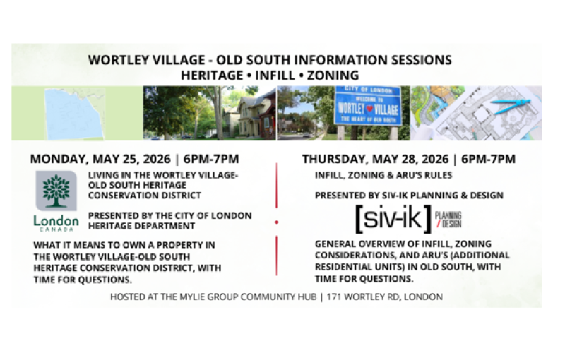 Wortley Village/Old South Information Sessions: Heritage | Infill | Zoning
