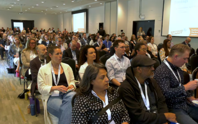 More than 250 entrepreneurs, industry leaders and supporting agencies attended the summit 2026 Southwest Food Summit in London, Ont. on May 26, 2026. (Gerry Dewan/CTV News London)