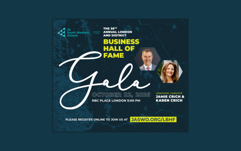 Junior Achievement South Western Ontario London and District Business Hall of Fame Gala