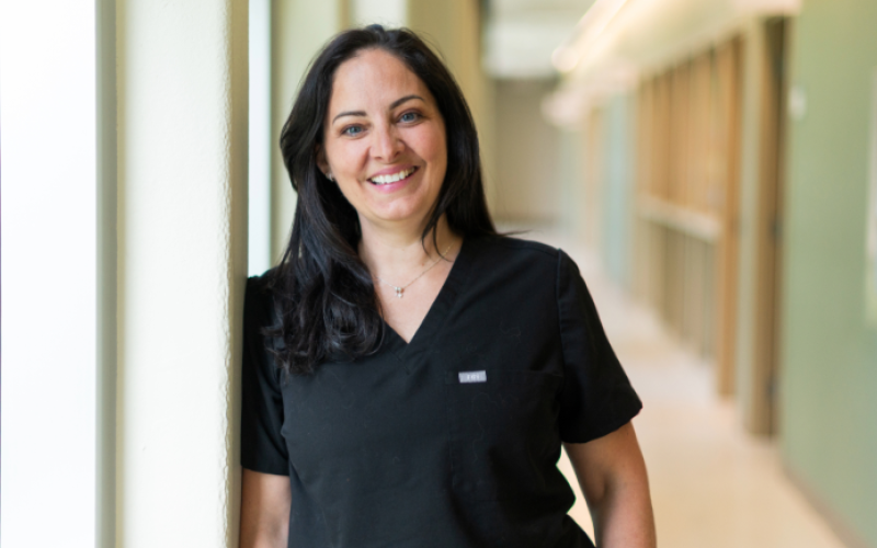 Dr. Josee Paradis is a professor in otolaryngology and the director for the master of physician assistant studies program. As a head and neck surgeon, she works closely with physician assistants to support patient care. (Allan Lewis/Schulich Medicine & Dentistry)