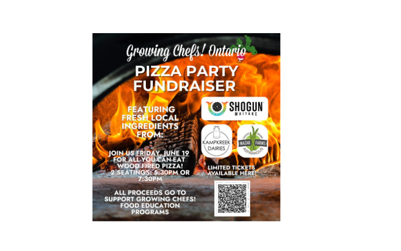 Growing Chefs! Ontario Pizza Party Fundraiser