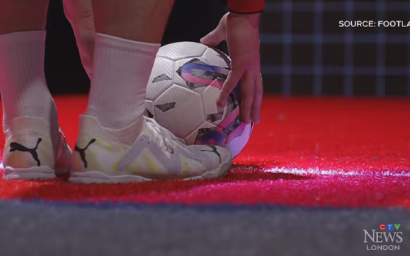 Footlab World will open an AI-powered soccer training facility in the former Hudson’s Bay store at White Oaks Mall.