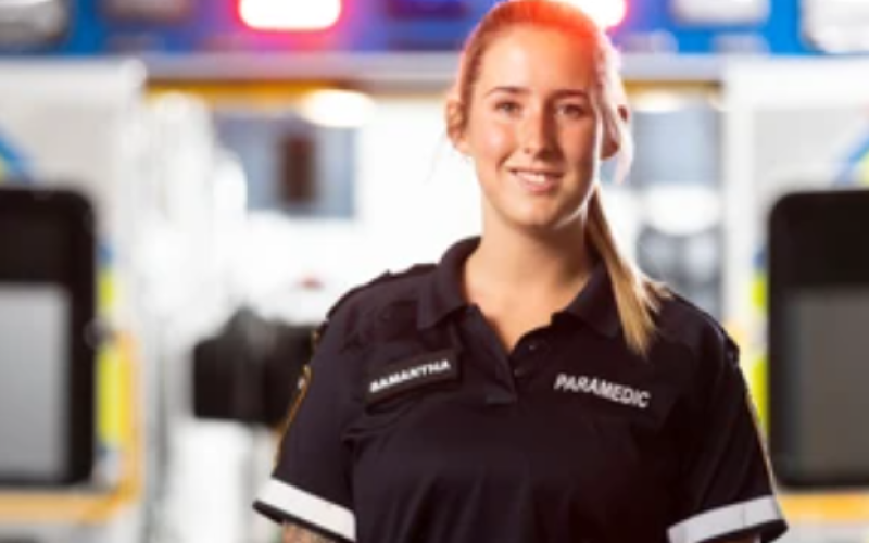 Paramedic Samantha Dakin was photographed in London on Wednesday, June 17, 2026. Geoff Robins/The London Free Press