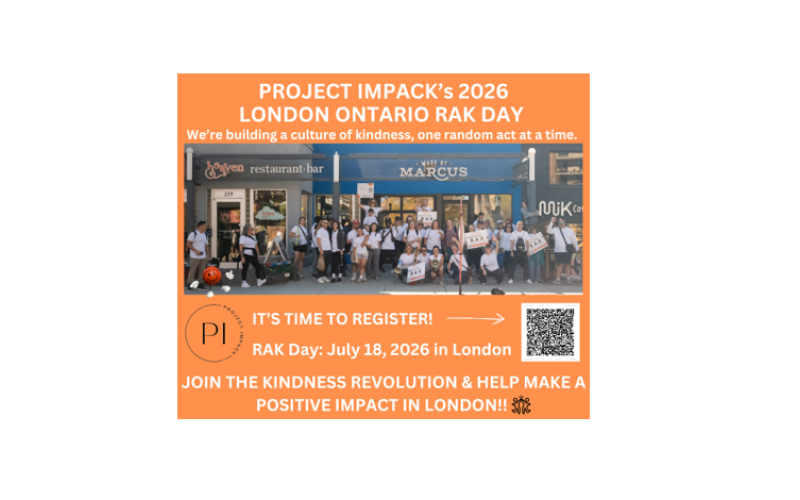 Project IMPACK's 2026 London Ontario Random Acts of Kindness Day
