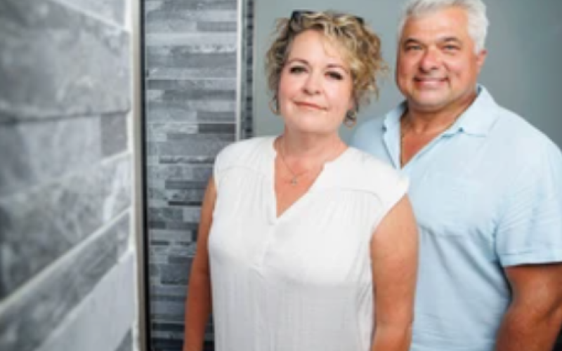 Nicole Grigorov and Rod Ponkin, co-founders of A Second Breath, an upscale thrift store in Mt. Brydges, pose for a photo on Wednesday, June 24, 2026. (Geoff Robins/The London Free Press)
