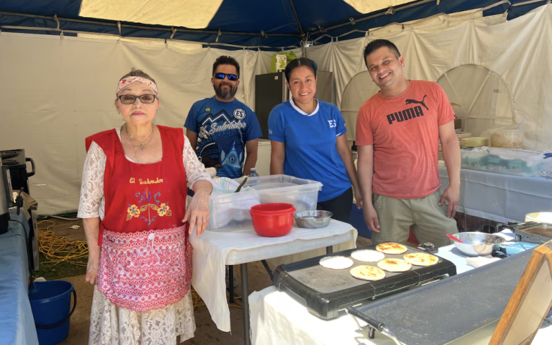 Salvadoran food at Sunfest