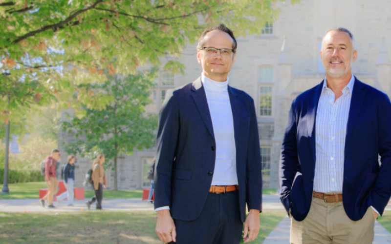 Western's chief AI officer Mark Daley and Dr. Douglas Fraser are part of Horizon Europe-funded project that will improve diagnosis and accelerate treatment development for myalgic encephalomyelitis/chronic fatigue syndrome (ME/CFS). (Christopher Kindratsky/Western Communications)