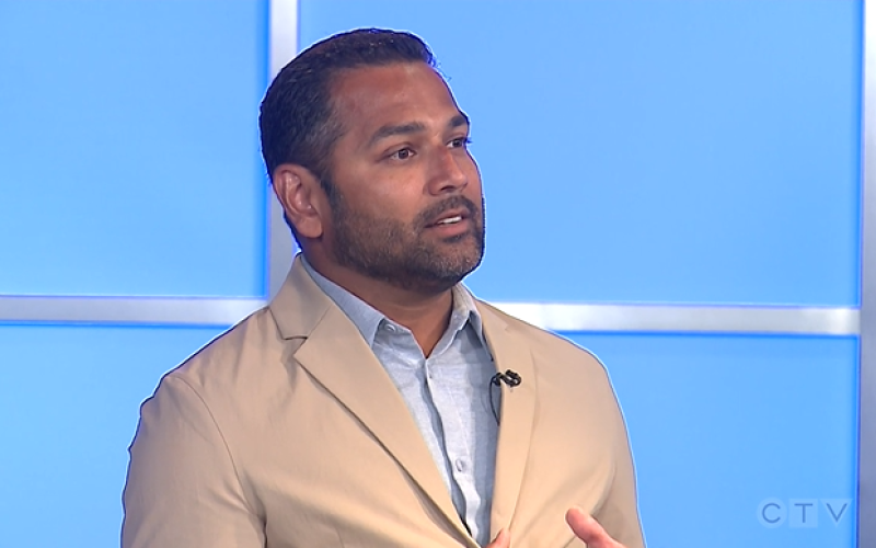 Kapil Lakotia, president and CEO of the London Economic Development Corporation, is seen in London, Ont. on Nov. 17, 2025. (Bryan Bicknell/CTV News London)