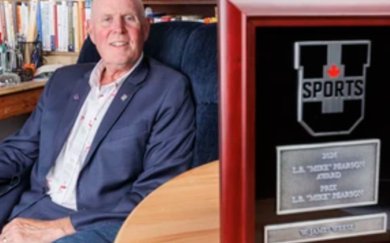 Jim Weese at his home in London on Tuesday, July 7, 2026. Weese received the U Sports L.B. “Mike” Pearson Award for outstanding lifetime achievement. (Geoff Robins/The London Free Press)
