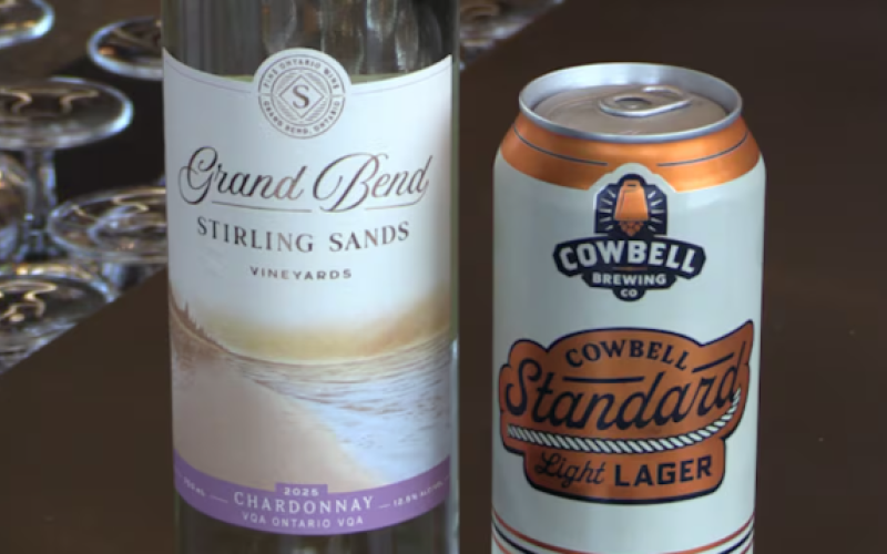 Official opening of Grand Bend Stirling Sands Vineyards, the former Dark Horse Estate Winery, which was purchased by Cowbell Brewing. Seen in Grand Bend, Ont. on July 14, 2026. (Scott Miller/CTV News London)