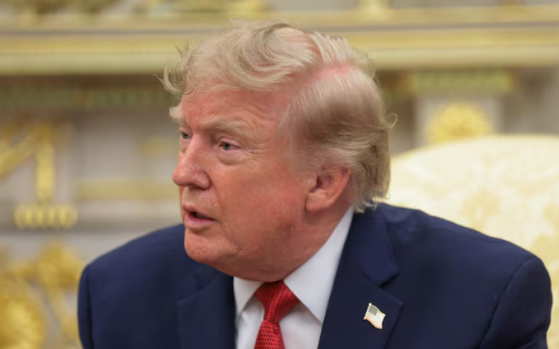 U.S. President Donald Trump in the Oval Office on Monday. (Kylie Cooper/Reuters)