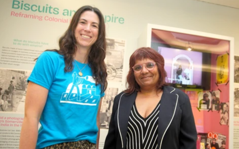 Museum London's Sarah Munro, left, and Zahra McDoom were photographed at Museum London on Friday, Aug. 28, 2026. (Matthew Daldalian/The London Free Press)
