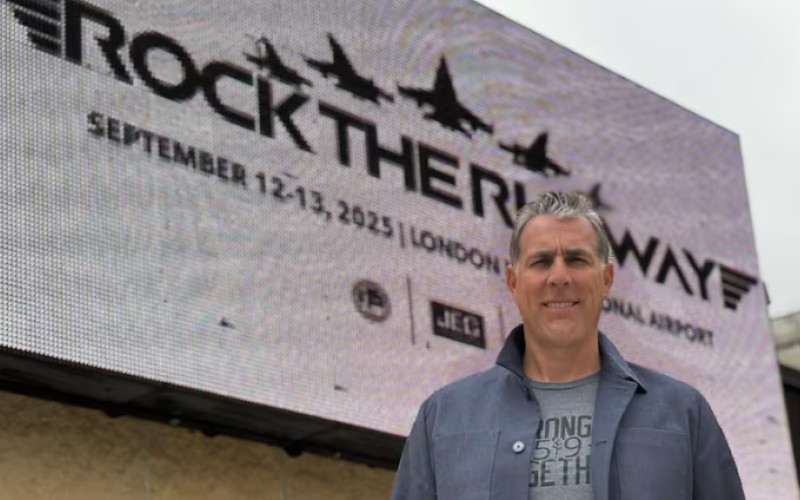 Brad Jones, president of Jones Entertainment Group, is one of the organizers of Rock the Runway. (Kendra Seguin/CBC News)