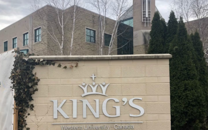 King's University College in London Ont. on March 24, 2021. (Jordyn Read/CTV London)