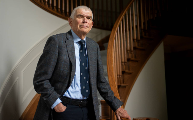 A new endowed chair, funded by gifts from the Shah Family Foundation and the Gloria Baylis Foundation, and matched by Western, is honouring Dr. George Klein, a pioneering electrophysiologist and professor at the Schulich School of Medicine & Dentistry. (Megan Morris/Schulich Communications)