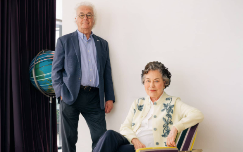 Siblings (L to R) Richard and Rosamond Ivey are giving to Ivey Business School and Western University with new gifts to support the teaching of leader character and artificial intelligence. (Shlomi Amiga)