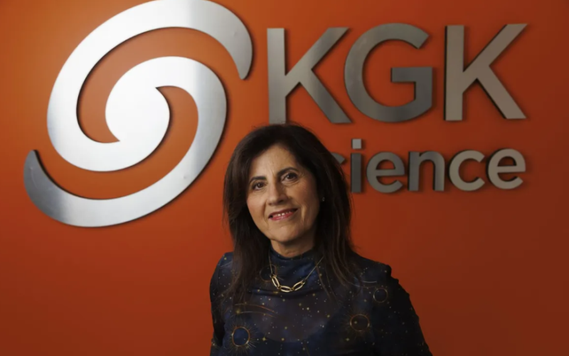 Najla Guthrie, chief executive officer and president of KGK Science, poses for a photo in its facility at 275 Dundas St. in London on Thursday, Oct. 1, 2026. (Geoff Robins/The London Free Press)