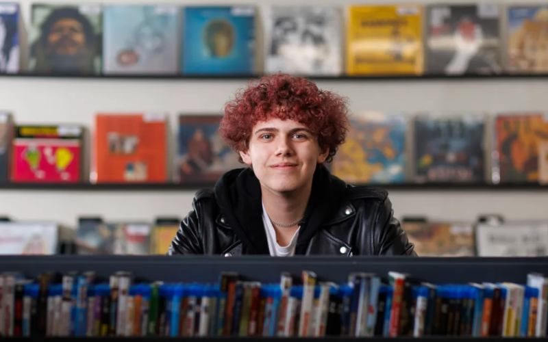 Joaquin Machado poses for a photo in his store Atomic Sound on Clarence Street in London on Friday, Oct. 23, 2026. (Geoff Robins/The London Free Press)