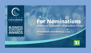 Nominations are now open for the 2023 London Business Achievement Awards