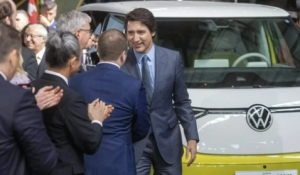 Trudeau unveils VW electric-vehicle battery plant plans, defends $13B subsidy