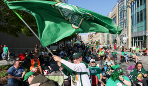 Join the Knights’ Court: Watch the game on the big screen on Dundas Place