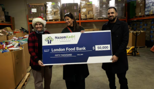 Nazem Kadri Foundation donates $50,000 to London Food Bank