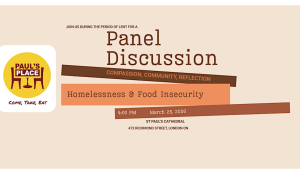 Homelessness and Food Insecurity- a panel discussion