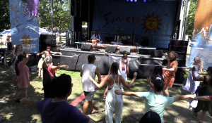 Entertaining Indian folk trio barely clears hurdles in time to travel 34 hours to Sunfest