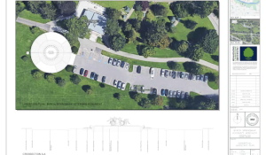 Monument to veterans under construction in Springbank Park